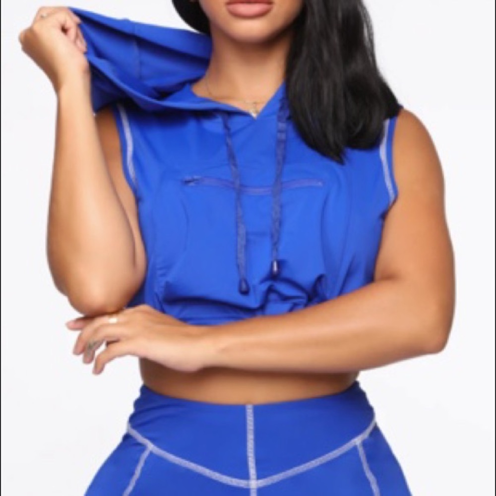 Stay Lit Short Set - Blue